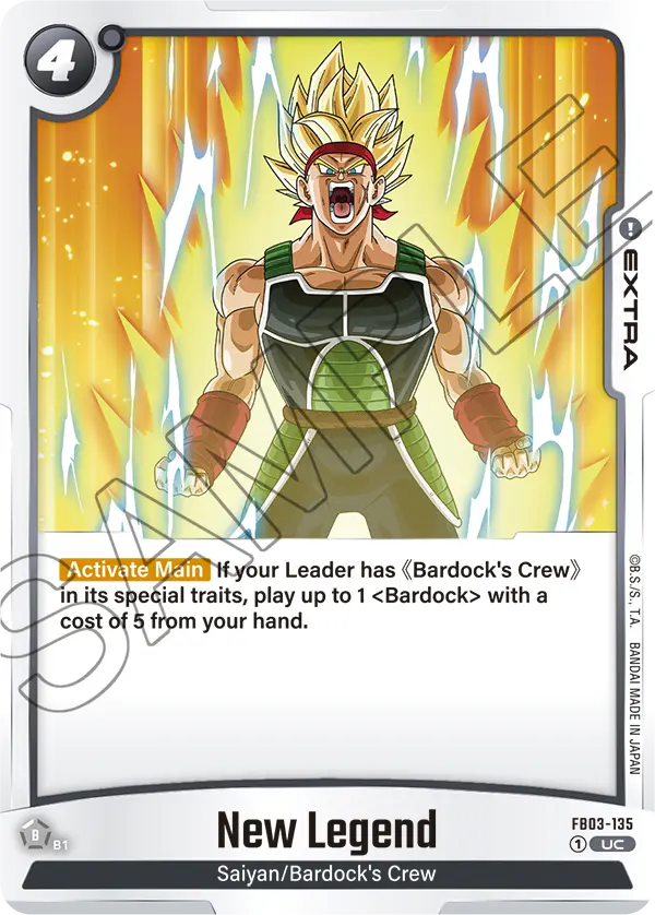 New Legend FB03-135 card