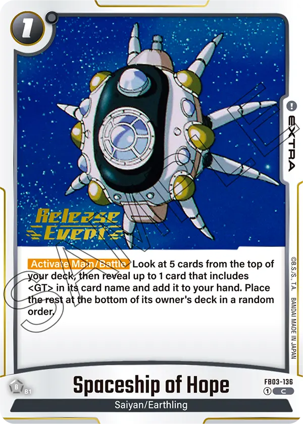 Spaceship of Hope FB03-136-p1 card