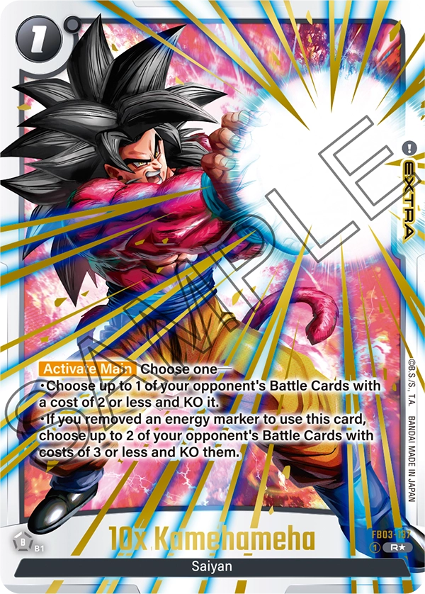 10x Kamehameha FB03-137-p1 card