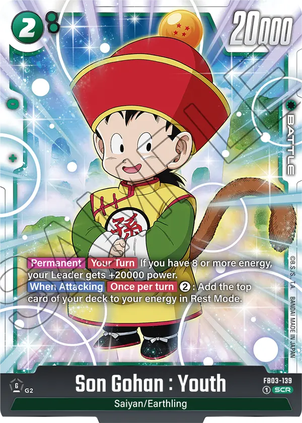 Son Gohan : Youth FB03-139 card