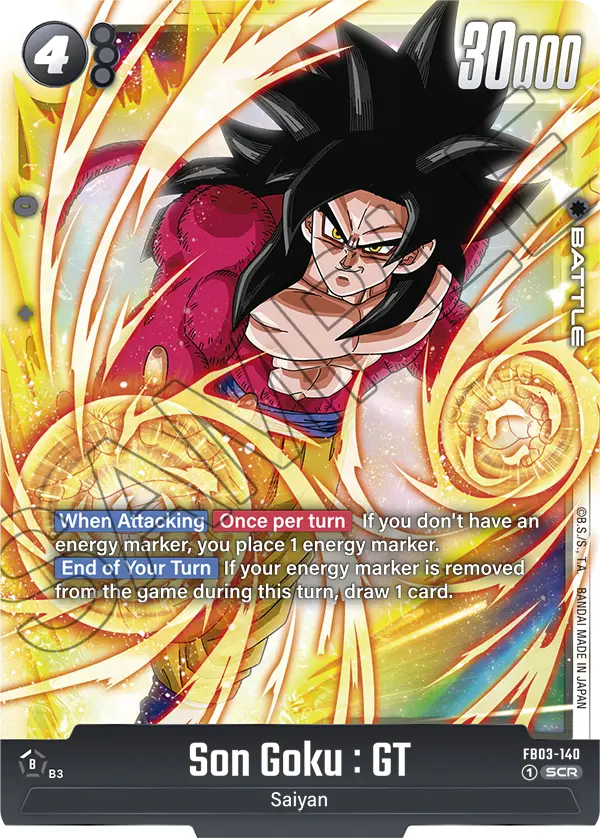 Son Goku : GT FB03-140 card