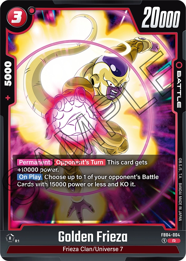 Golden Frieza FB04-004 card