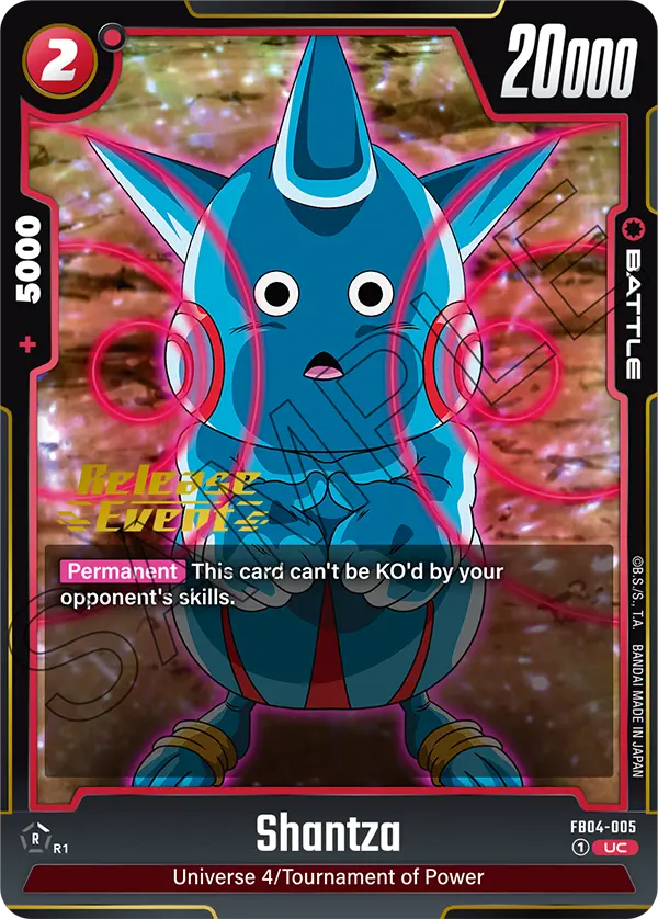Shantza FB04-005 Dragon Ball Fusion World card, Release Event