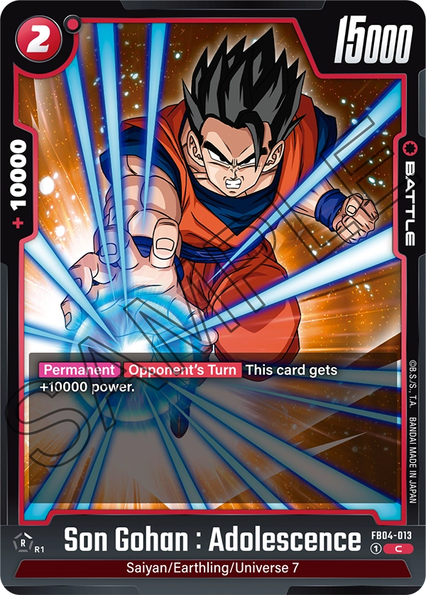 Son Gohan : Adolescence FB04-013 card
