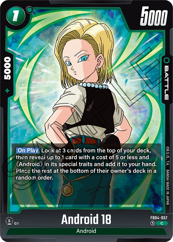 Android 18 FB04-057 card