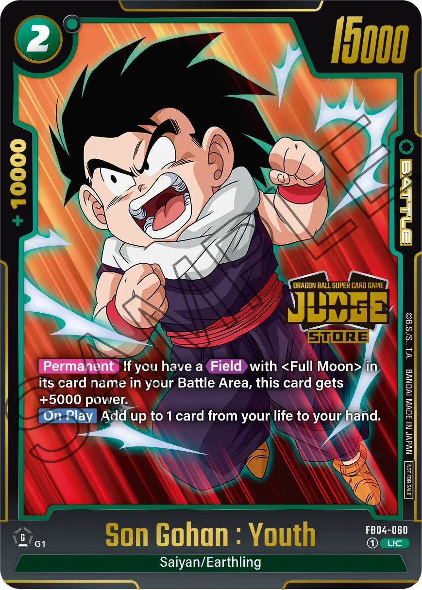 Son Gohan : Youth FB04-060 Dragon Ball Fusion World card, Judge