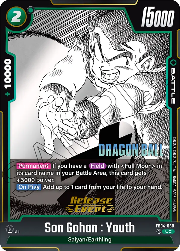 Son Gohan : Youth FB04-060 Dragon Ball Fusion World card, Variant 7
