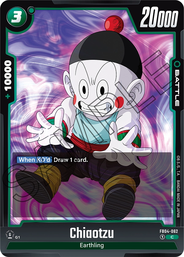 Chiaotzu FB04-062 Dragon Ball Fusion World card