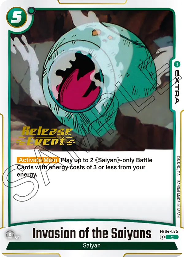 Invasion of the Saiyans FB04-075-p1 card