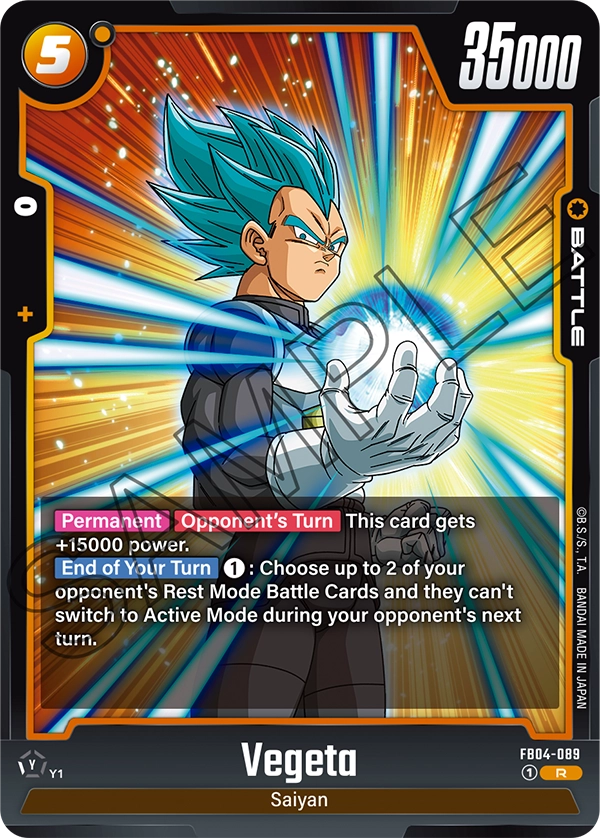 Vegeta FB04-089 card