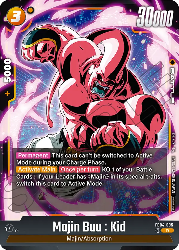 Majin Buu : Kid FB04-095-p1 card