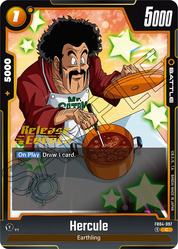 Hercule FB04-097 Dragon Ball Fusion World card, Release Event