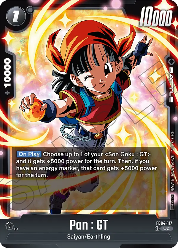 Pan : GT FB04-117 Dragon Ball Fusion World card, Promo