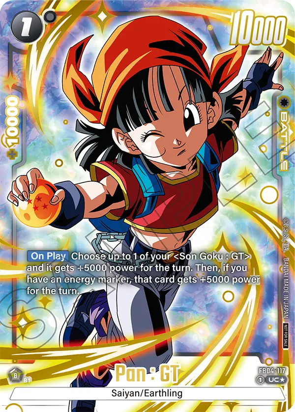 Pan : GT FB04-117 Dragon Ball Fusion World card, Promo