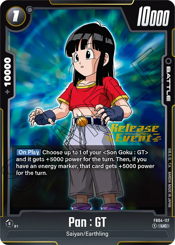 Pan : GT FB04-117 Dragon Ball Fusion World card, Variant 5