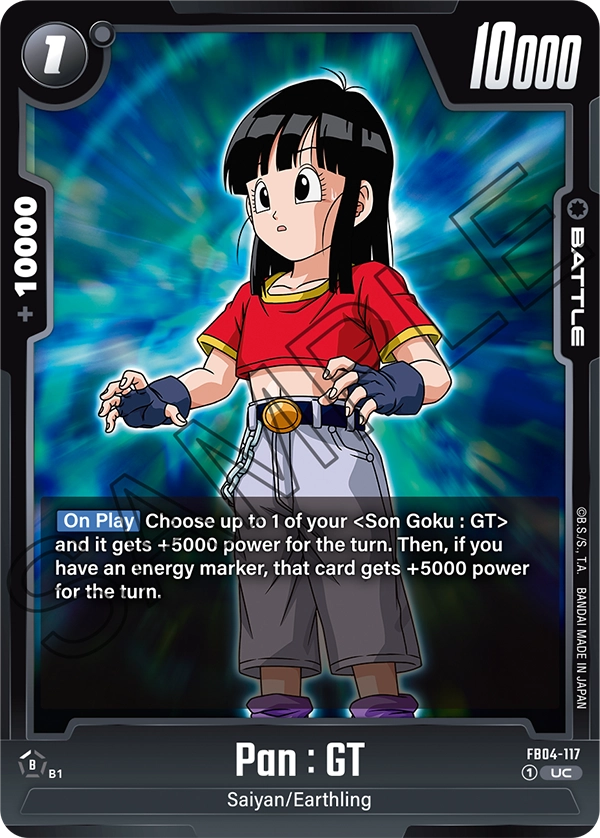 Pan : GT FB04-117 card