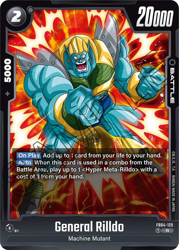 General Rilldo FB04-125 card