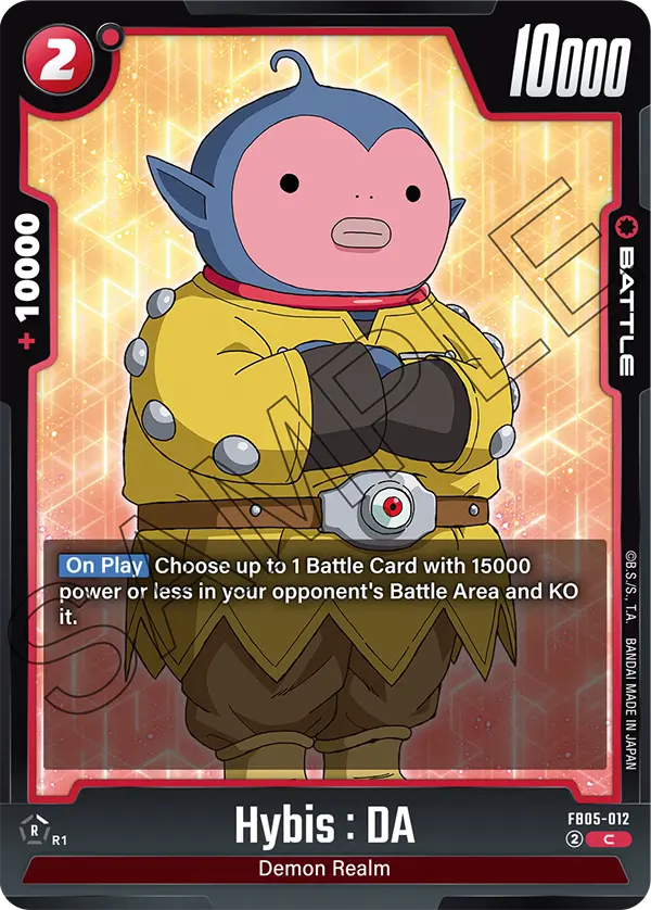 Hybis : DA FB05-012 card