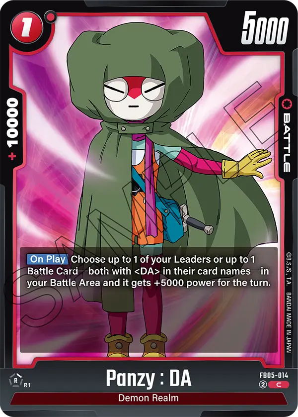 Panzy : DA FB05-014 card