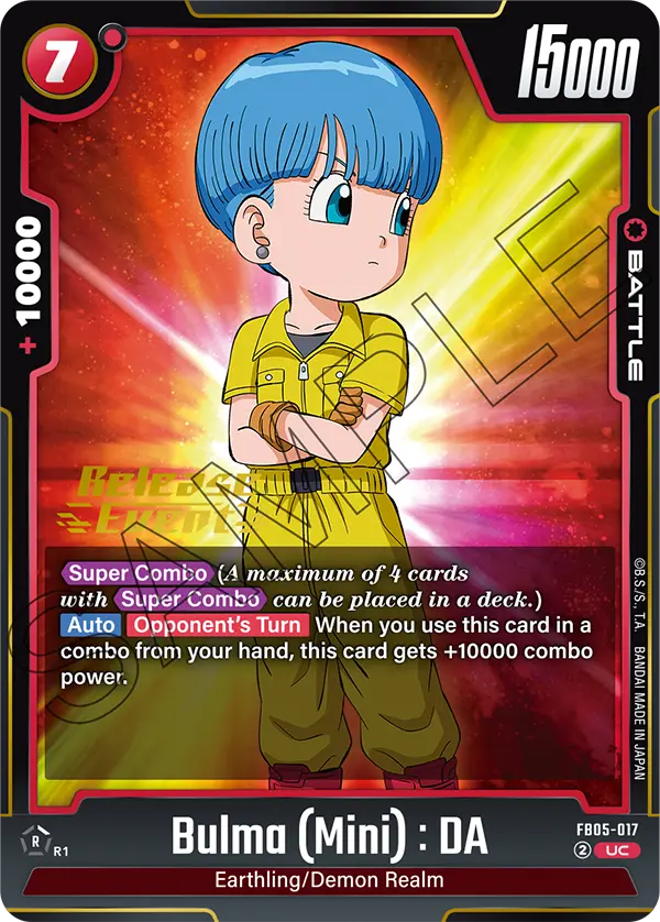 Bulma (Mini) : DA FB05-017-p1 card