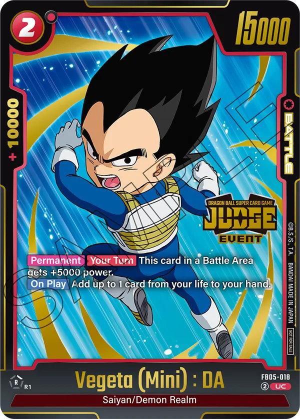 Vegeta (Mini) : DA FB05-018-p1 card