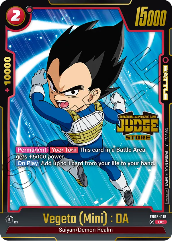 Vegeta (Mini) : DA FB05-018-p2 card