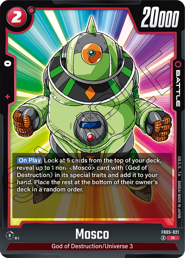 Mosco FB05-021 card