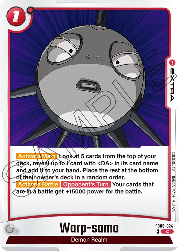 Warp-sama FB05-024 card
