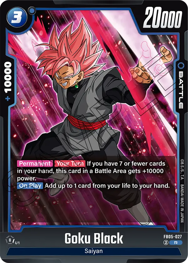 Goku Black FB05-027 Dragon Ball Fusion World card