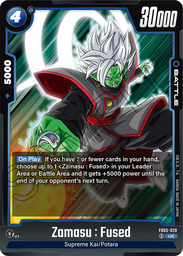 Zamasu : Fused FB05-029 card