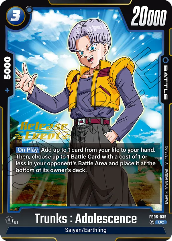 Trunks : Adolescence FB05-035-p1 card