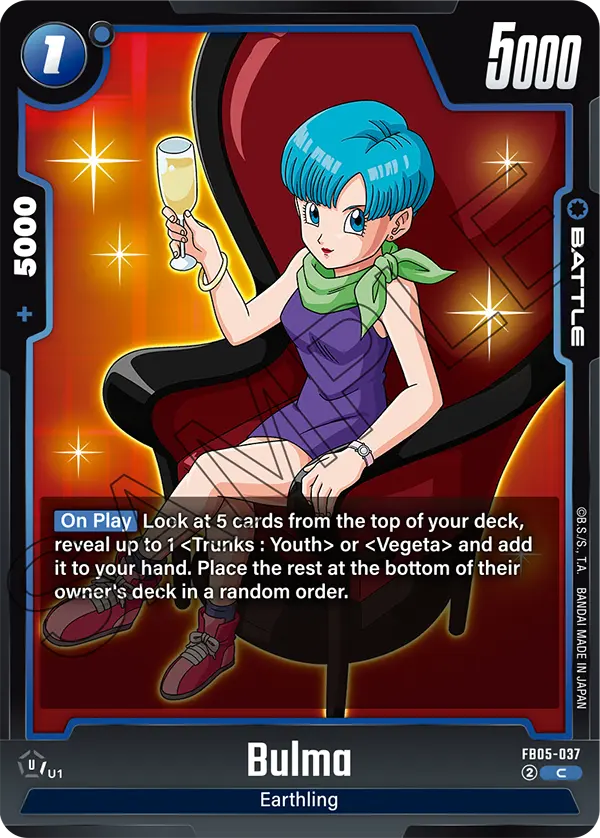 Bulma FB05-037 card