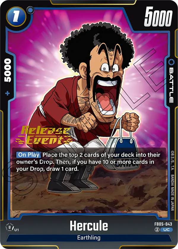 Hercule FB05-043 Dragon Ball Fusion World card, Release Event