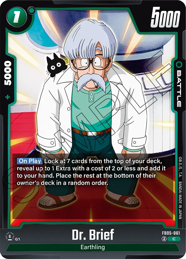 Dr. Brief FB05-061 Dragon Ball Fusion World card