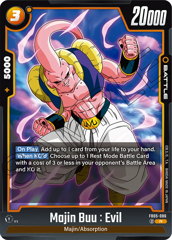 Majin Buu : Evil FB05-086 card