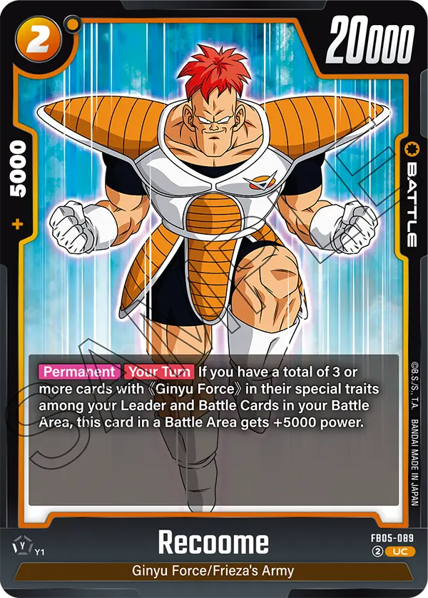 Recoome FB05-089 card