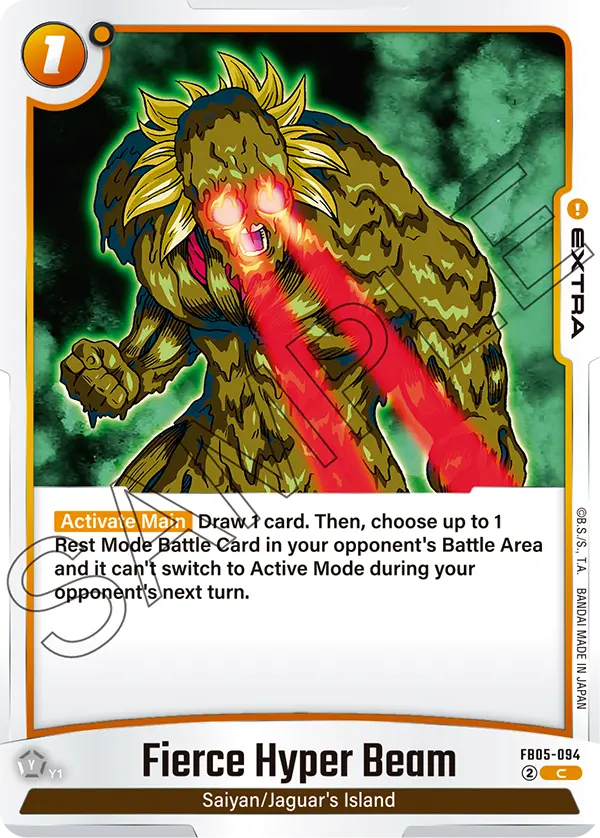 Fierce Hyper Beam FB05-094 Dragon Ball Fusion World card