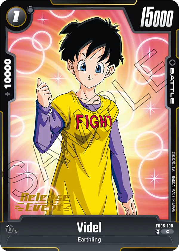 Videl FB05-108 Dragon Ball Fusion World card, Release Event
