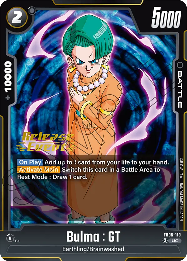 Bulma : GT FB05-110-p1 card