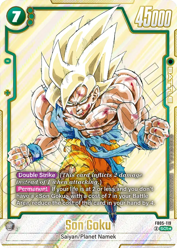 Son Goku FB05-119 Dragon Ball Fusion World card, Alt Art