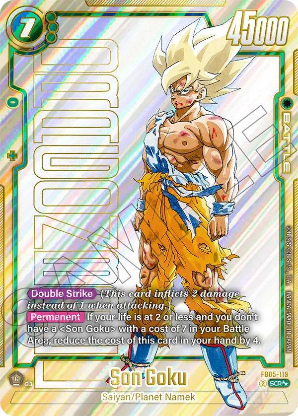 Son Goku FB05-119 Dragon Ball Fusion World card, Super Alt Art