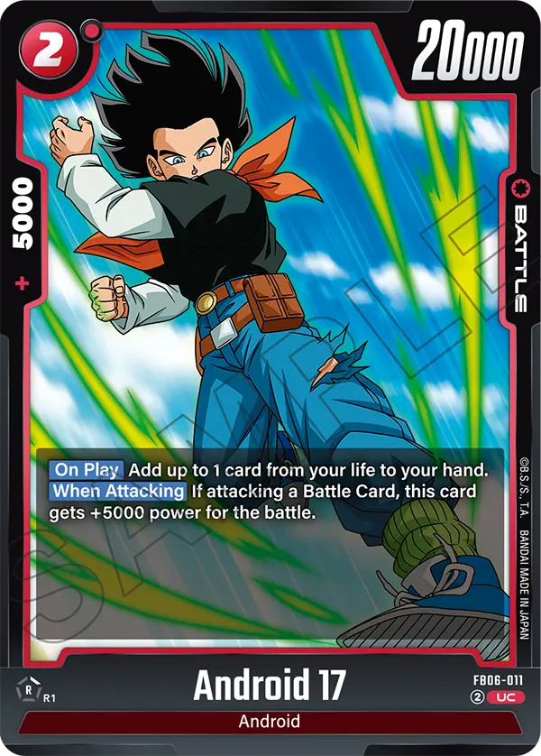 Android 17 FB06-011 card
