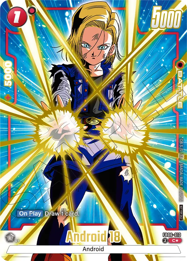 Android 18 FB06-013 Dragon Ball Fusion World card, Variant 3