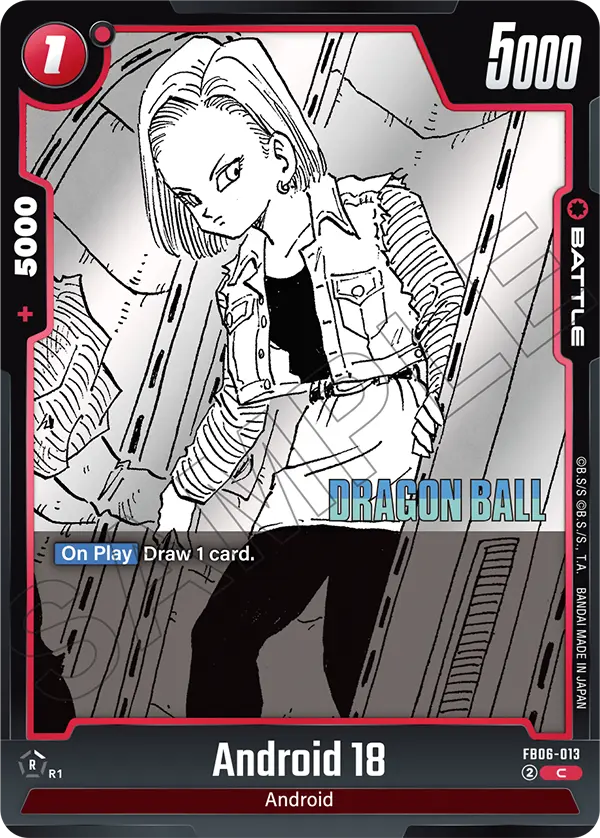 Android 18 FB06-013 Dragon Ball Fusion World card, Variant 4
