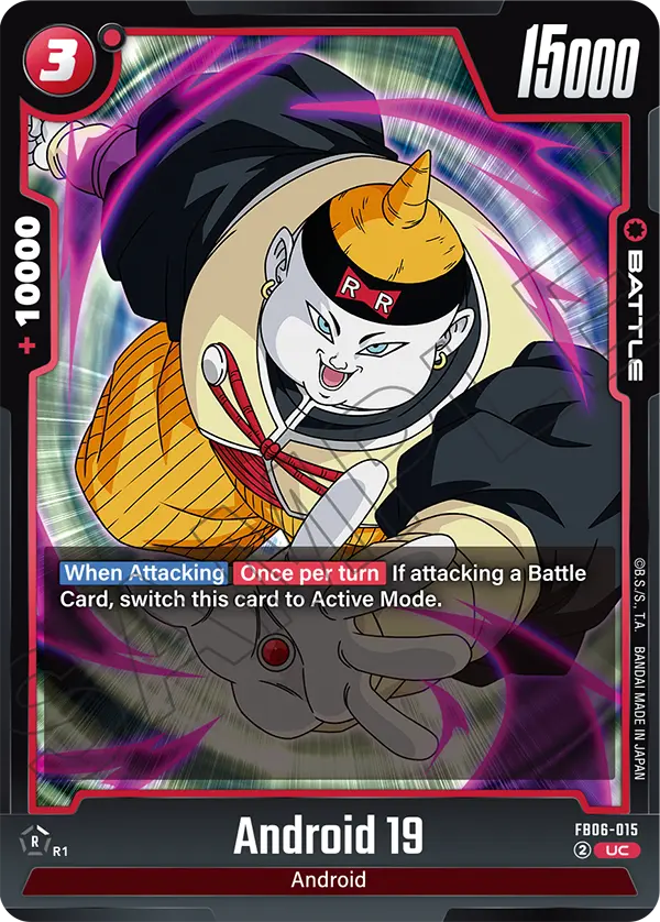Android 19 FB06-015 card