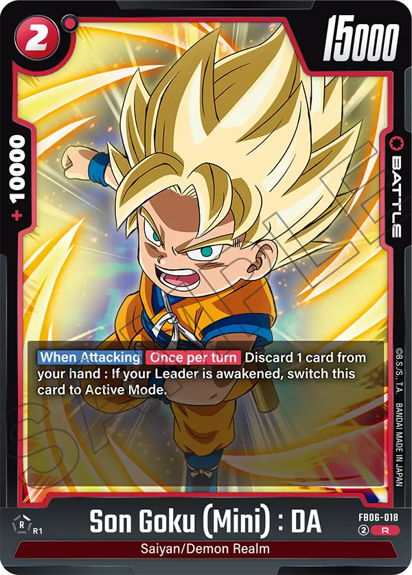 Son Goku (Mini) : DA FB06-018 card