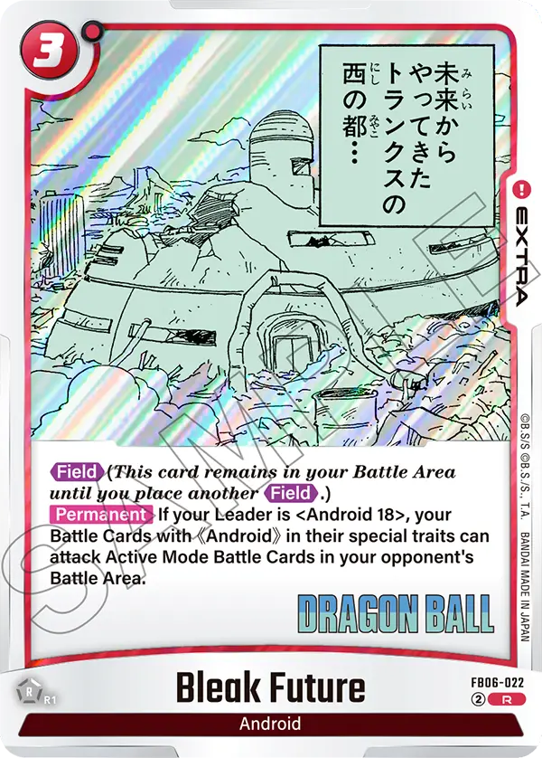 Bleak Future FB06-022 Dragon Ball Fusion World card, Reprint