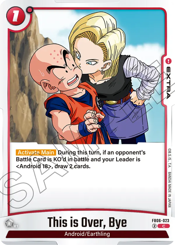 This is Over, Bye FB06-023 Dragon Ball Fusion World card