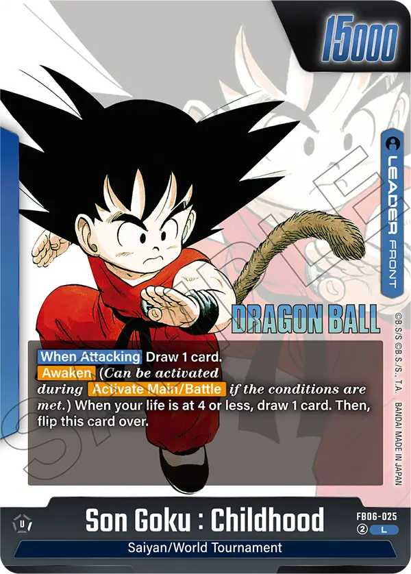 Son Goku : Childhood FB06-025-p2 card