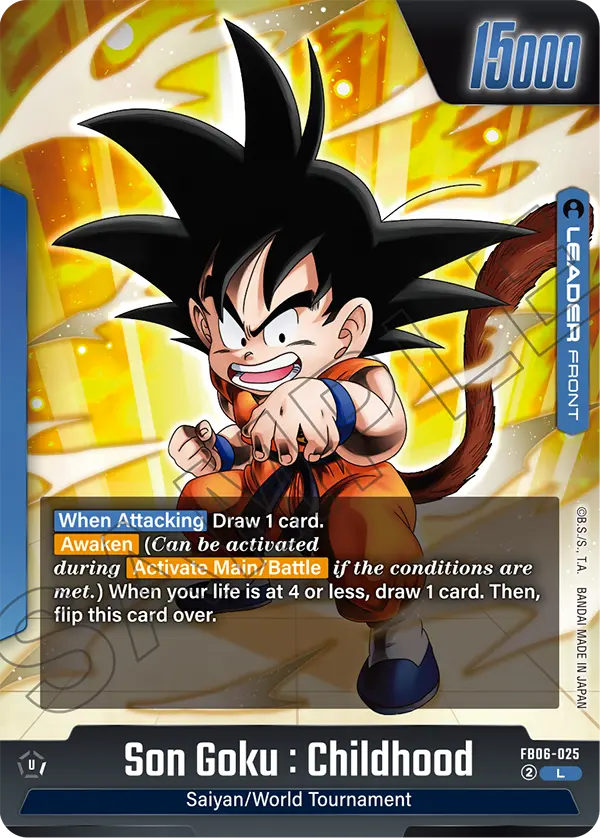 Son Goku : Childhood FB06-025 card